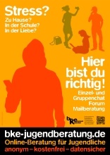 bke-Onlineberatung: Plakat Jugendberatung